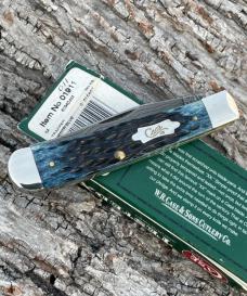 CASE XX ** 2007 MEDITERRANEAN BLUE LADDER DAMASCUS TRAPPER