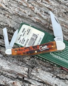 CASE XX ** 2002 AUTUMN JIGGED BONE SILVER SCRIPT SEAHORSE WHITTLER