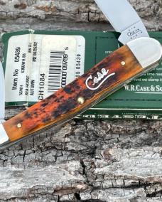 CASE XX ** 2002 AUTUMN JIGGED BONE SILVER SCRIPT SEAHORSE WHITTLER