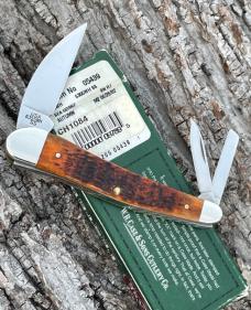 CASE XX ** 2002 AUTUMN JIGGED BONE SILVER SCRIPT SEAHORSE WHITTLER