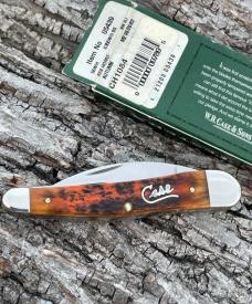 CASE XX ** 2002 AUTUMN JIGGED BONE SILVER SCRIPT SEAHORSE WHITTLER