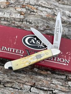 CASE XX ** LIMITED EDITION 2000 BURNT WHITE JIGGED BONE PEANUT