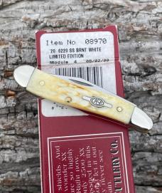 CASE XX ** LIMITED EDITION 2000 BURNT WHITE JIGGED BONE PEANUT