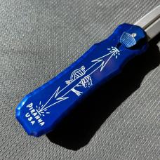 Piranha Excalibur OTF Automatic Knife Blue 3.2 Stonewash 154CM