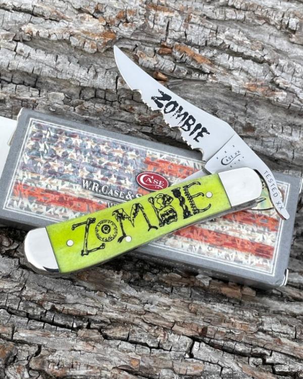 CASE XX ** SFO 2013 LIME GREEN SMOOTH BONE ZOMBIE RUSSLOCK