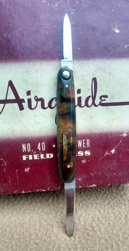 Press Button Knife Co medium double Tortoise Shell Press Button Knife Co medium double Tortoise Shell