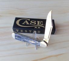 Case Mini CopperLock Pocket Knife Smooth Gray Bone 34201 - New