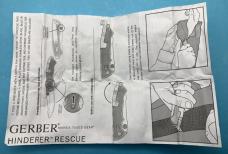 Gerber Rescue Knife New in the Pouch Including Tools and Instructions. ........................(GRT)