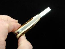 Schatt & Morgan Genuine Stag Cotton Barlow Knife by Cooper Cutlery Rare 69CB-S Made in USA