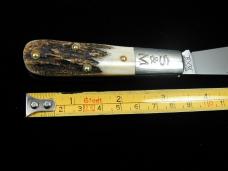 Schatt & Morgan Genuine Stag Cotton Barlow Knife by Cooper Cutlery Rare 69CB-S Made in USA