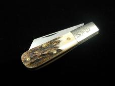 Schatt & Morgan Genuine Stag Cotton Barlow Knife by Cooper Cutlery Rare 69CB-S Made in USA