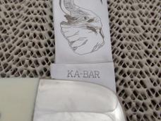 Ka-Bar Imitation Ivory Sleeveboard Whittler Model ETN-91