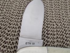 Ka-Bar Imitation Ivory Sleeveboard Whittler Model ETN-91