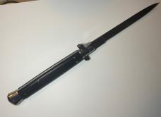  13” black handle switchblade China 