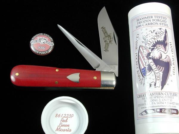 Great Eastern GEC Smooth Red Linen Micarta Bull Hide Carver Knife 861223P 1 of 309 Made In USA Great Eastern GEC Smooth Red Linen Micarta Bull Hide Carver Knife 861223P 1 of 309 Made In USA