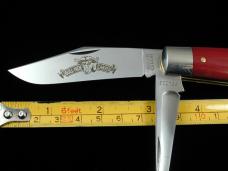 Great Eastern GEC Smooth Red Linen Micarta Bull Hide Carver Knife 861223P 1 of 309 Made In USA