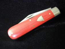 Great Eastern GEC Smooth Red Linen Micarta Bull Hide Carver Knife 861223P 1 of 309 Made In USA