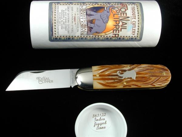 Great Eastern Cutlery GEC India Jigged Bone Toenail Clipper Knife NIT 1 of 530 Made in USA 363122 Great Eastern Cutlery GEC India Jigged Bone Toenail Clipper Knife NIT 1 of 530 Made in USA 363122