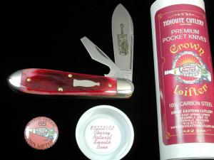 Great Eastern Cutlery GEC Cherry Natural Smooth Bone Crown Lifter Knife 1 of 627 NIT 852221CL USA