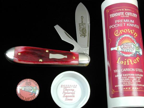 Great Eastern Cutlery GEC Cherry Natural Smooth Bone Crown Lifter Knife 1 of 627 NIT 852221CL USA Great Eastern Cutlery GEC Cherry Natural Smooth Bone Crown Lifter Knife 1 of 627 NIT 852221CL USA