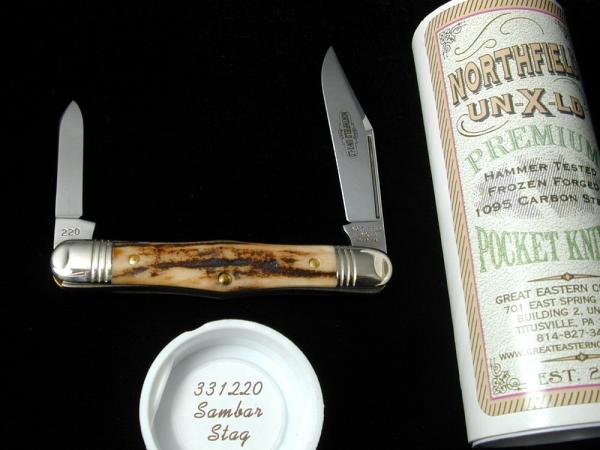 Great Eastern Cutlery GEC Northfield Sambar Stag Conductor Knife NIT 1 of 509 USA Made 331220 Great Eastern Cutlery GEC Northfield Sambar Stag Conductor Knife NIT 1 of 509 USA Made 331220