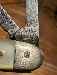 Rare Krusius Brothers Solingen Pearl Handle Stockman 