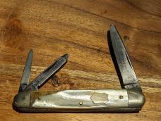 Rare Krusius Brothers Solingen Pearl Handle Stockman 