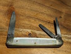 Rare Krusius Brothers Solingen Pearl Handle Stockman 
