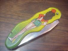 Russian RPK Beautiful girl knife Red top & shorts