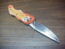 Russian RPK Topless girl knife red panties