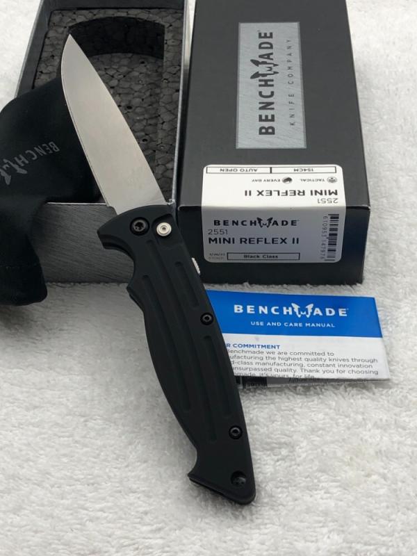 Benchmade 2551 Mini Reflex II Push Button Auto Knife Made In USA Discontinued Benchmade 2551 Mini Reflex II Push Button Auto Knife Made In USA Discontinued