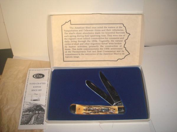 1996 Case USA Knife 5254 SS PA Fish Commission Limited Edition New In Box 526