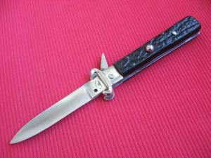 Vintage Italian Maserin & De Nardo Fulcrum Shell Puller Switchblade Knife