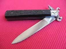 Vintage Italian Maserin & De Nardo Fulcrum Shell Puller Switchblade Knife