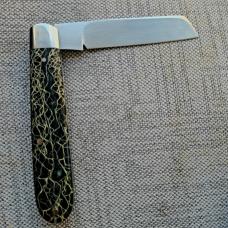Todd Davison Sheepsfoot Straight Jack...3 5/8"..Cpm154..jeweled...pouch...#2545  Stabilized Cactus 