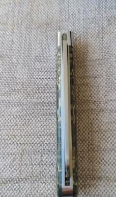 Todd Davison Sheepsfoot Straight Jack...3 5/8"..Cpm154..jeweled...pouch...#2545  Stabilized Cactus 