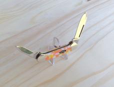 Case Baby Butterbean Pocket Knife - 53755 Smooth Candy Corn Kirinite - New