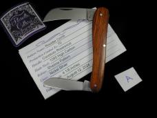 Titusville Cutlery 2024 Cocobolo Rosewood Rooster Comb Shadow Farmer Knife Rare 1 of 70 COA USA Made