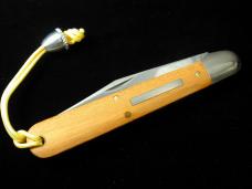 Great Eastern Cutlery GEC Smooth Texas Osage Orange Wood Horse Apple Hogan Knife NIT 651122SS USA