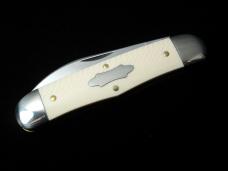 Great Eastern Cutlery GEC Smooth Unicorn Ivory Acrylic Camel Back Congress Knife 340223 NIT USA