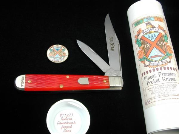 Great Eastern Cutlery GEC Indian Paintbrush Jigged Bone Fancy English Jack Knife 1 of 380 USA 871223 Great Eastern Cutlery GEC Indian Paintbrush Jigged Bone Fancy English Jack Knife 1 of 380 USA 871223