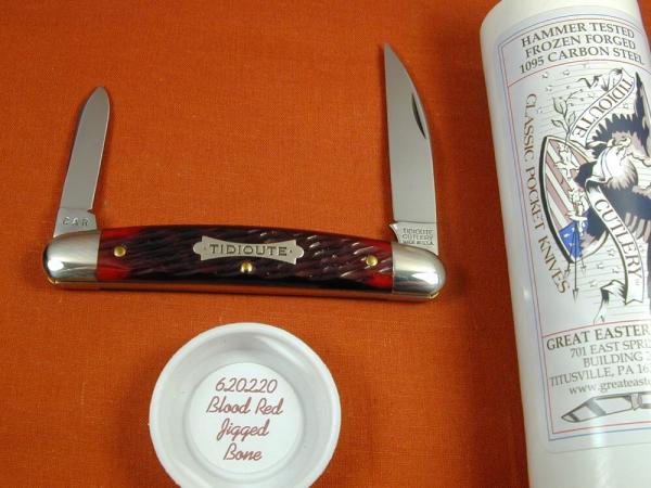 Great Eastern Cutlery GEC Blood Red Jigged Bone Pocket Congress Knife NIT 1 of 699 USA 620220 Great Eastern Cutlery GEC Blood Red Jigged Bone Pocket Congress Knife NIT 1 of 699 USA 620220