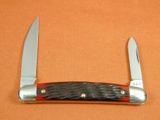 Great Eastern Cutlery GEC Blood Red Jigged Bone Pocket Congress Knife NIT 1 of 699 USA 620220