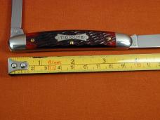 Great Eastern Cutlery GEC Blood Red Jigged Bone Pocket Congress Knife NIT 1 of 699 USA 620220
