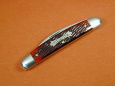 Great Eastern Cutlery GEC Blood Red Jigged Bone Pocket Congress Knife NIT 1 of 699 USA 620220