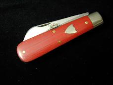 Great Eastern GEC Red Linen Micarta Bull Hide Carver Knife NIT Sheepsfoot 1 of 281 USA 863223P