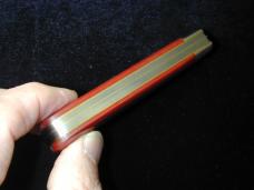 Great Eastern GEC Red Linen Micarta Bull Hide Carver Knife NIT Sheepsfoot 1 of 281 USA 863223P