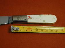 Schatt & Morgan Red Mammoth Ivory Cotton Barlow Knife by Cooper Cutlery Super Rare 69CB-M Made USA