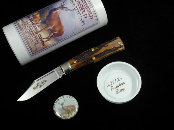 Great Eastern Cutlery GEC Genuine Sambar Stag 22 Magnum Knife Rare NIT Made in USA 221124