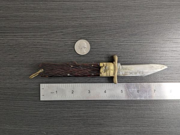 Vintage ELEX Automatic Folding Knife